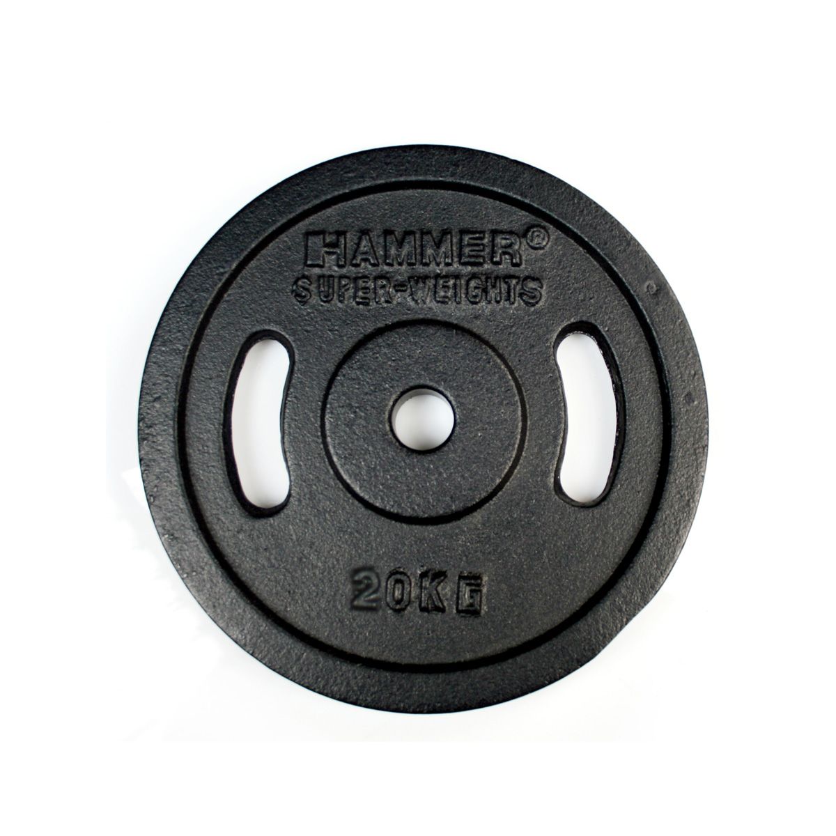 Image of HAMMER Hantelscheiben Gewichtsscheiben 2x 20 kg - schwarz