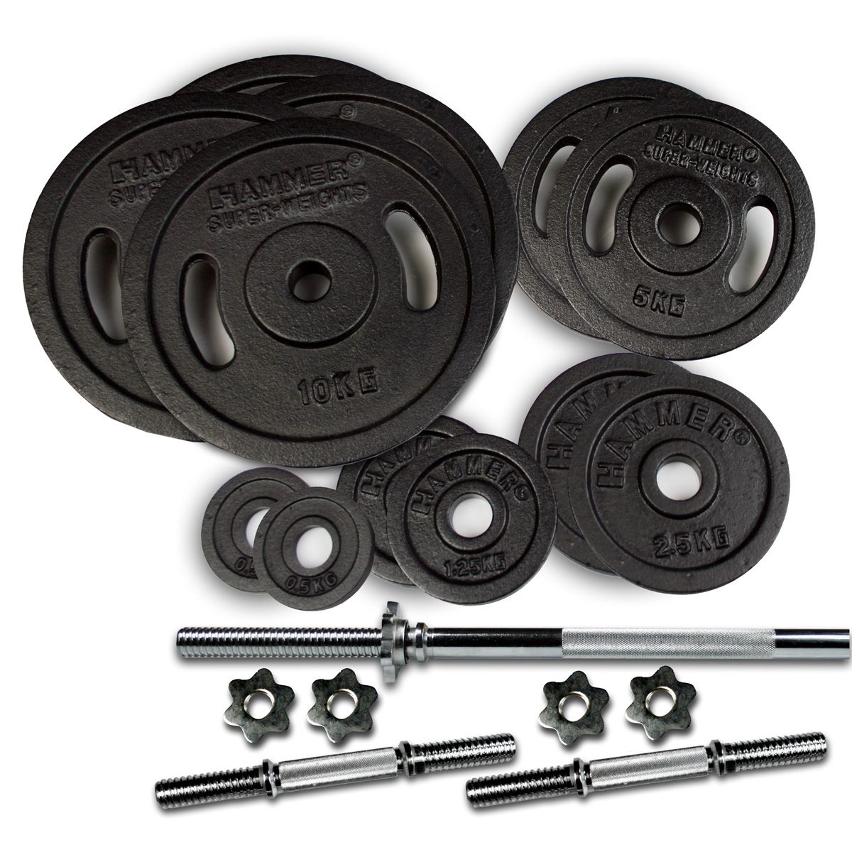 Hantel-Set 73 kg Lang- und Kurzhantel-Set Hantel-Set 73 kg Lang- und Kurzhantel-Set