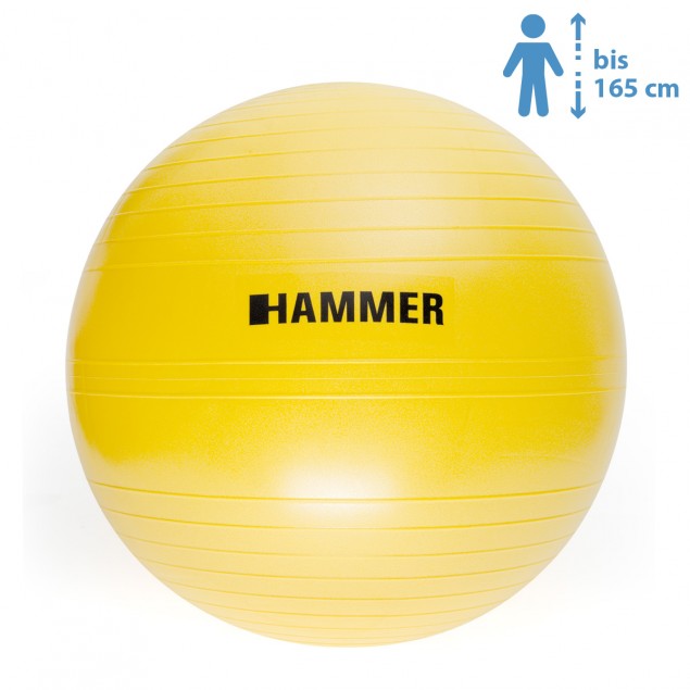 Small fitness device Gymnastics Ball Yellow by HAMMER